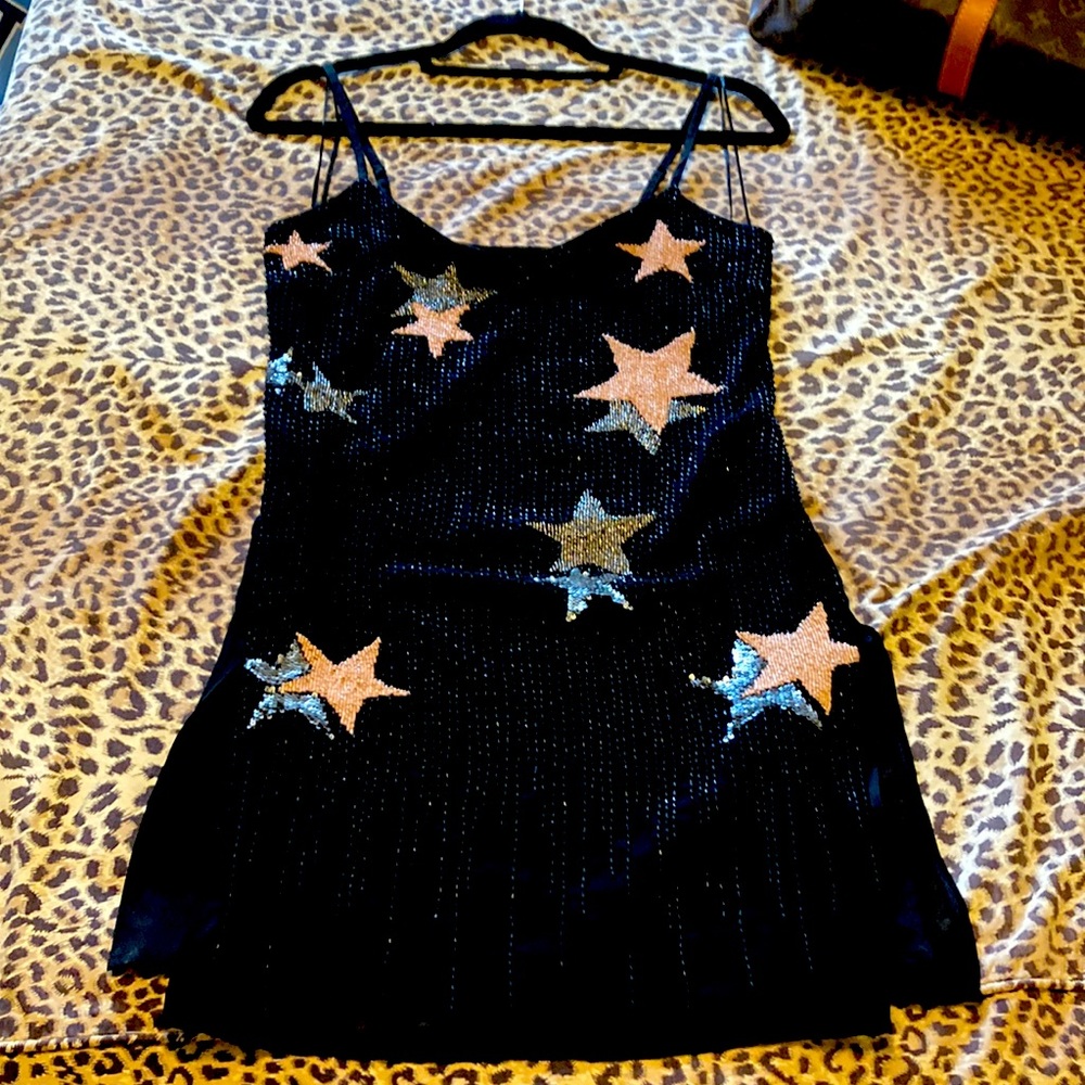 Guess star beaded slip dress